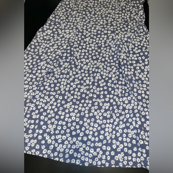 J. Jill Women’s Blue & White Daisy Floral Dress Sleeveless Pleated Size XS GUC - Picture 3 of 6